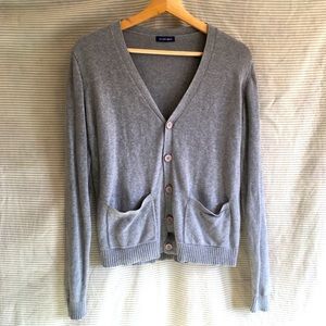 American Apparel Gray cotton cardigan Size XS